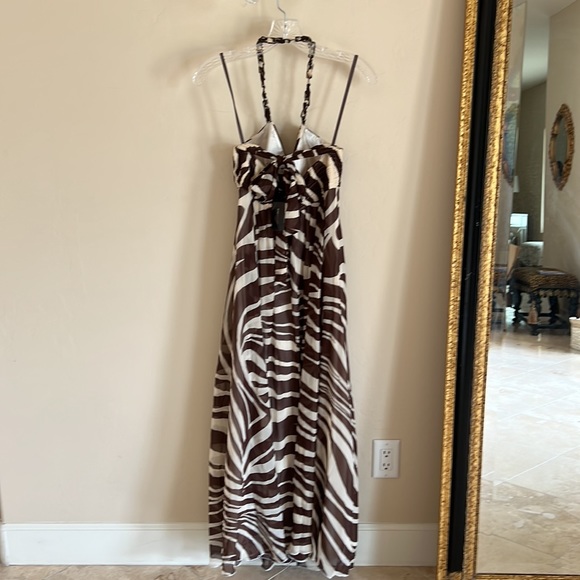 NWTBCBG MaxAzaria Silk Halter Dress - Picture 3 of 10